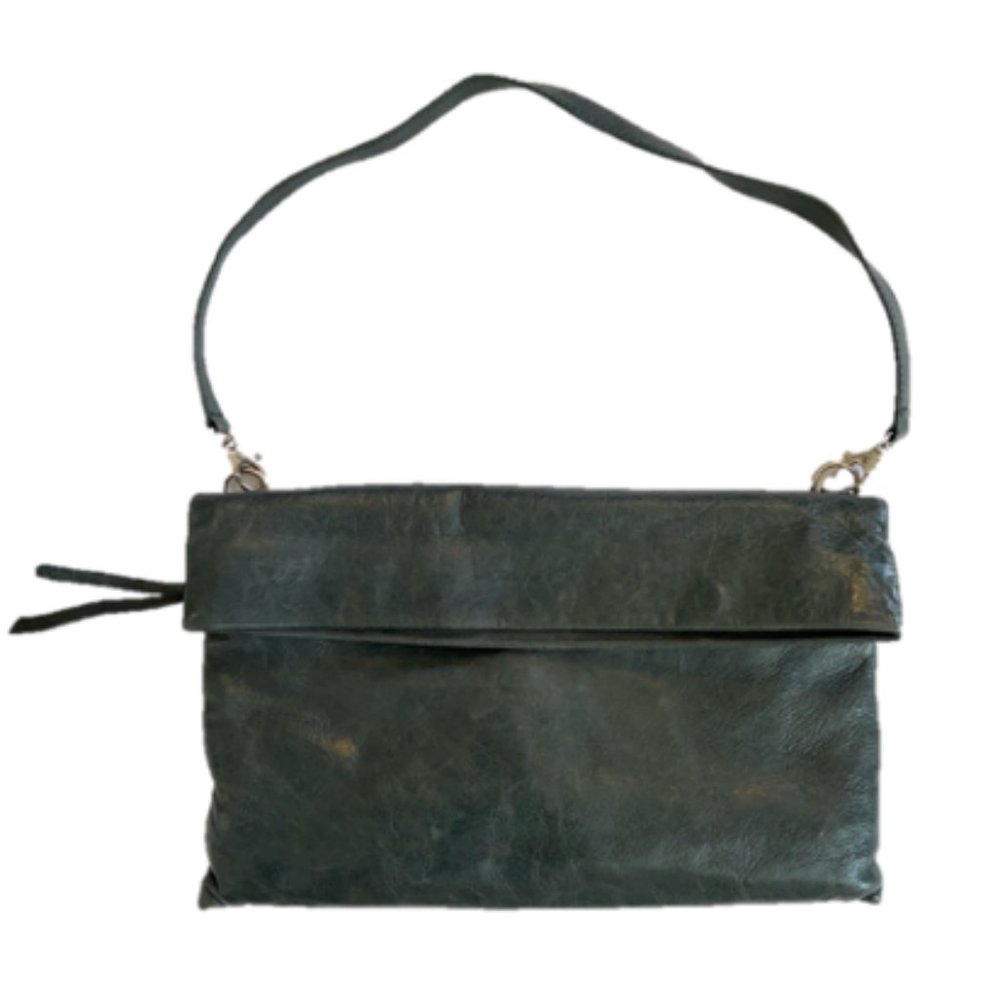 Gianni Chiarini Green Leather Clutch